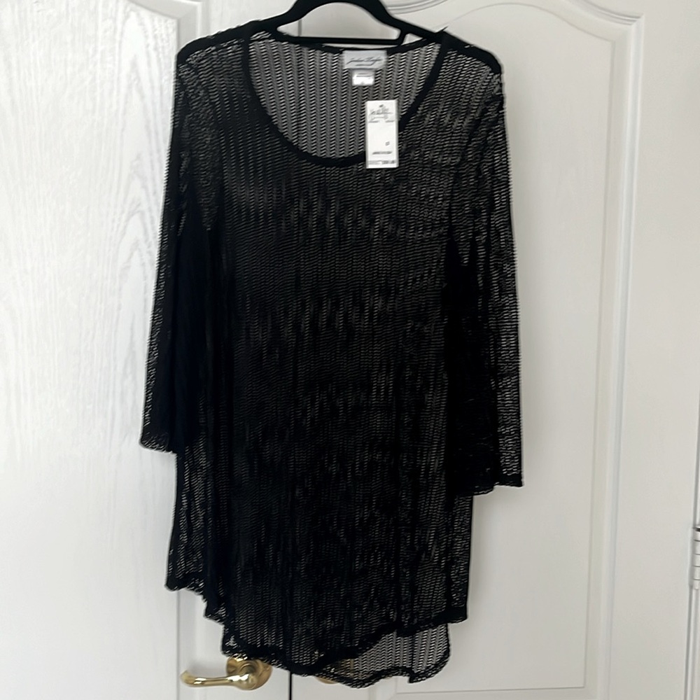 Coverup Jordan Taylor Scoop Neck Black Size S NWT